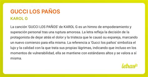 gucci los paños significado
